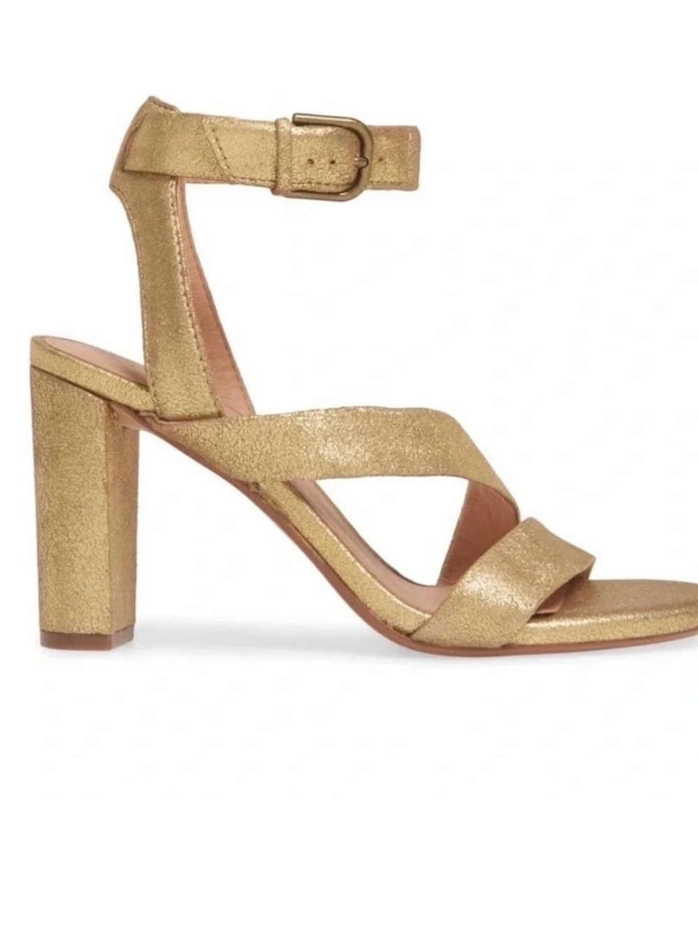 Madewell Gold The Liv Sandal 8